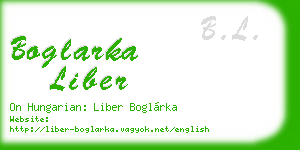 boglarka liber business card
