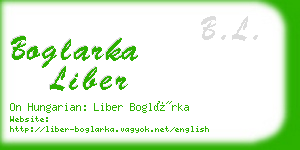 boglarka liber business card